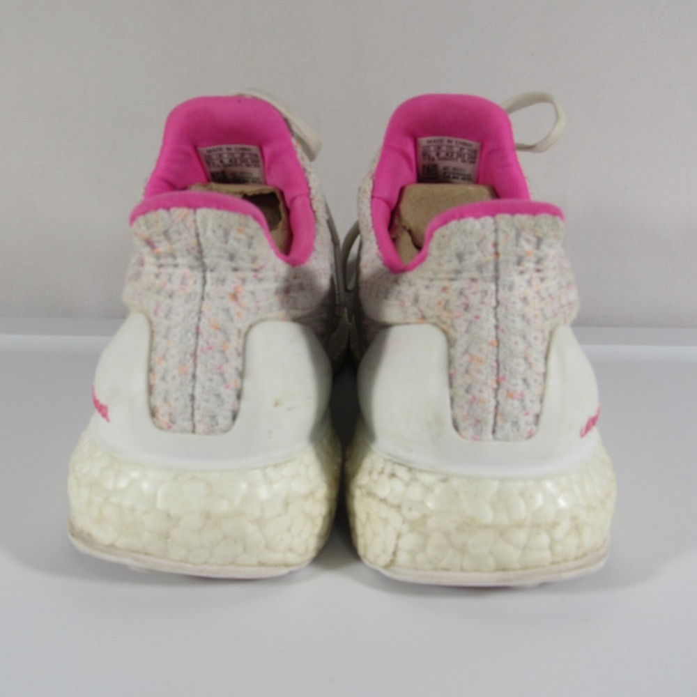 ADIDAS UltraBoost 4.0 DNA /Cloud White & Pink Running Shoes Women's Size 9.5 - Picture 4 of 9